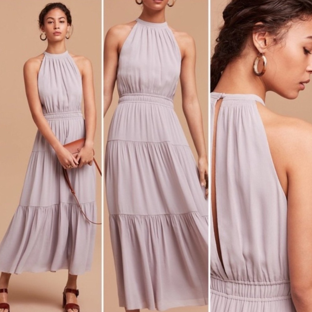 Aritzia Wilfred Effet Maxi Dress in Lilac Fog Lavender Size S